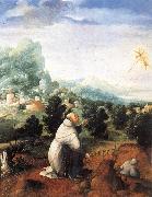 Jan van Scorel The Stigmata of St.Francis oil painting artist